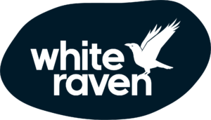 White Raven logo high quality