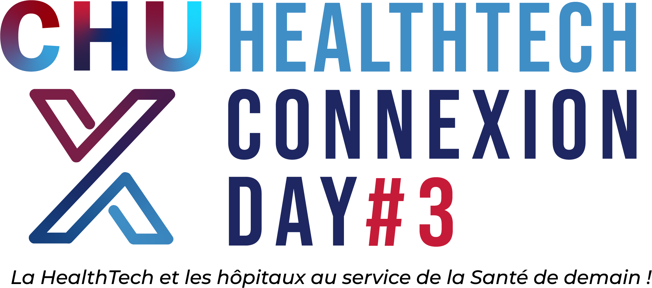 logo CHU HealthTech Connexion Day 3 vectorisé VF